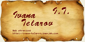 Ivana Telarov vizit kartica